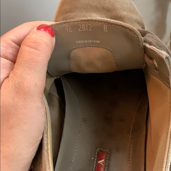 Prada Men’s Suede Lace Up Shoes - Picture 6 of 8